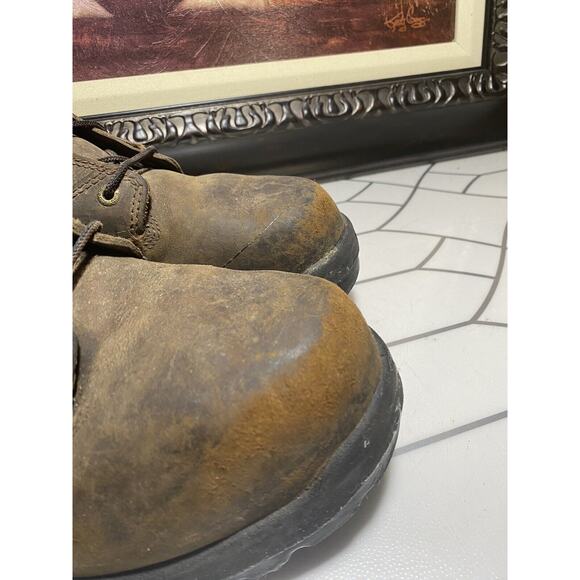 Red Wing Shoes Men\'s US 10 D Dark Brown Steel Toe Work Boots 4421 Metguard